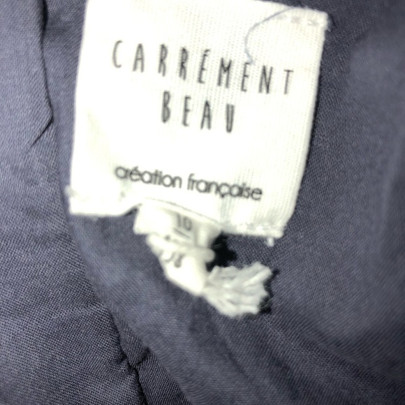 Carrément Beau girls blue Velour dress French - Picture 3 of 3